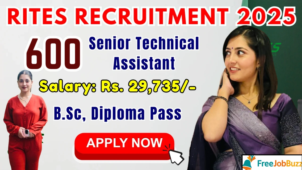 RITES Bharti 2025 for all Male and Female