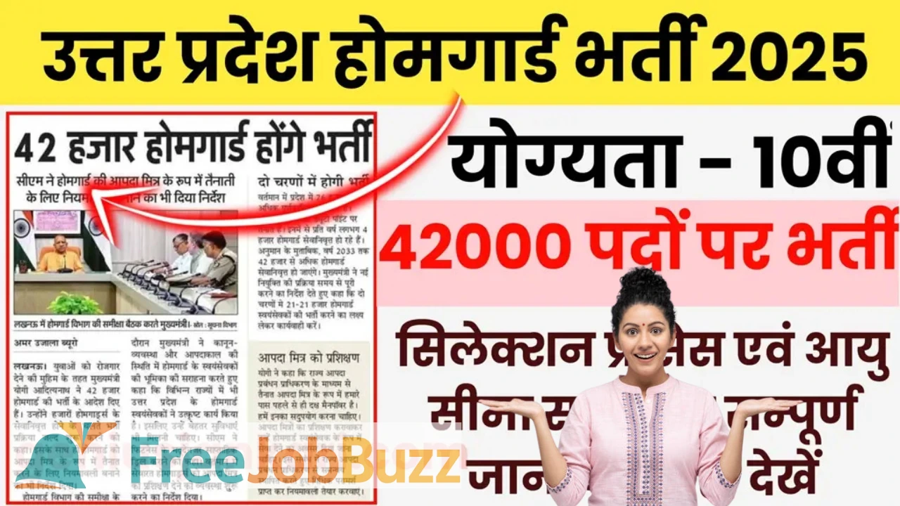 Home Guard Recruitment 2025 for 10th Pass Male & Female