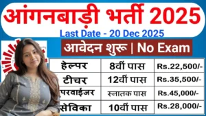Punjab Anganwadi Bharti for 10th 12th Pass without Exam