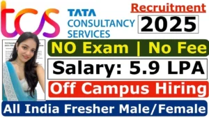 TCS Recruitment 2025 for Graduate without Exam Direct Interview