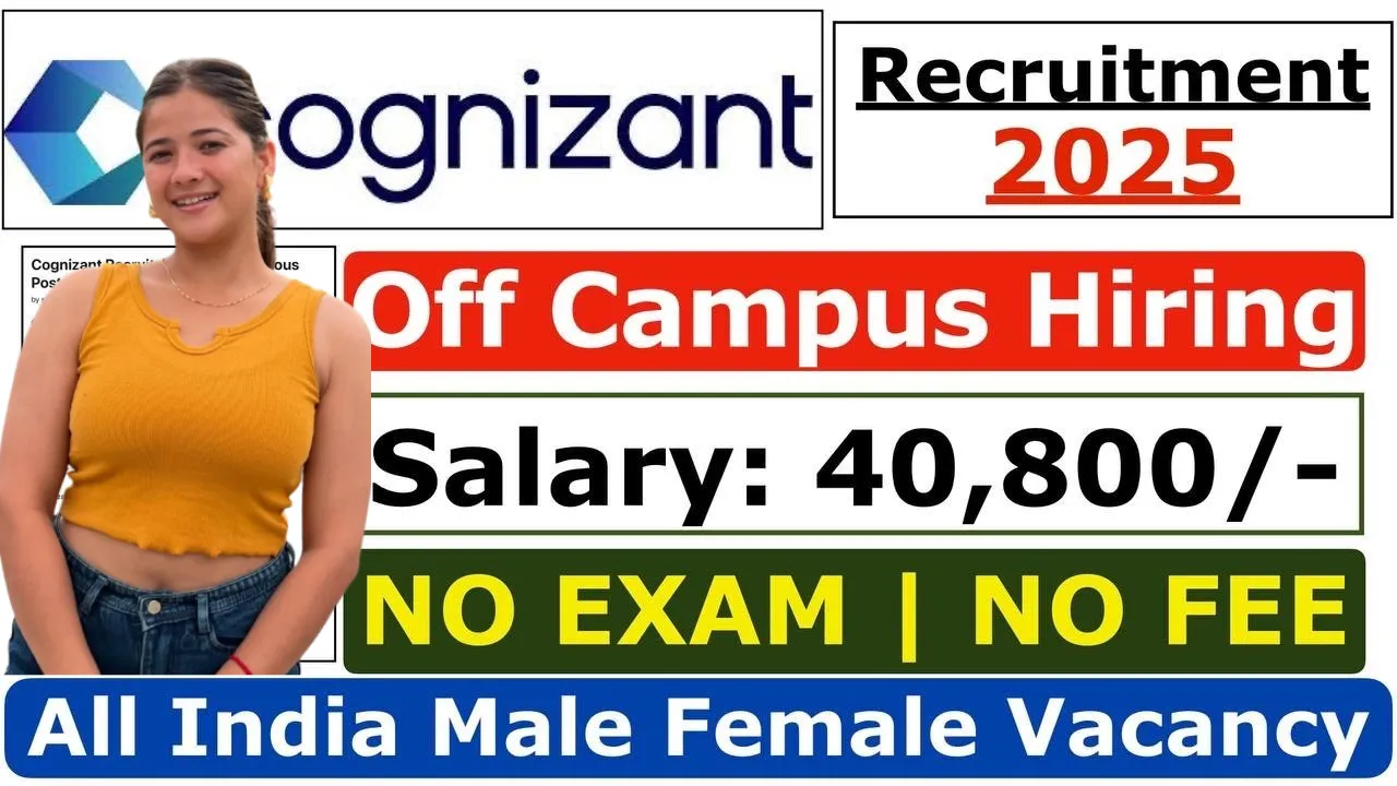 Cognizant Recruitment 2026 for Graduate without Exam