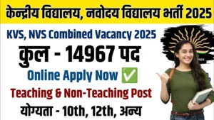 KVS NVS Teaching & Non-Teaching Bharti for 10th 12th Pass
