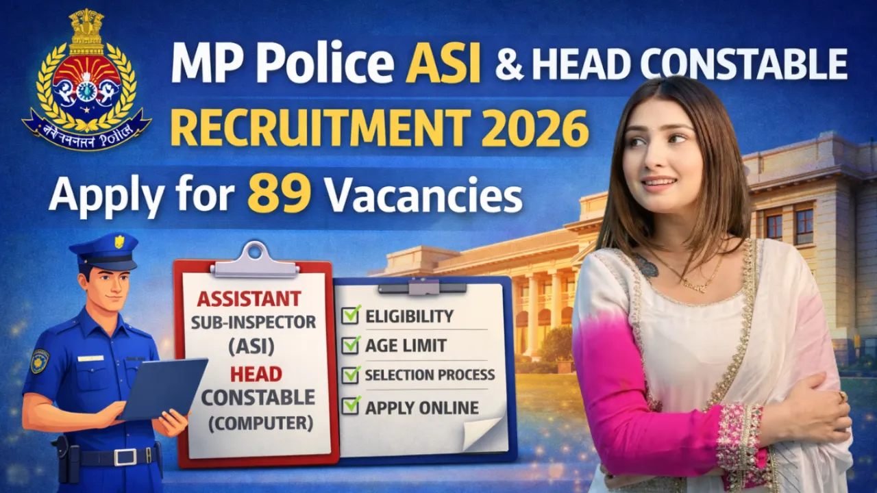 MP Police Recruitment 2026 for 89 Posts - Free Job Buzz