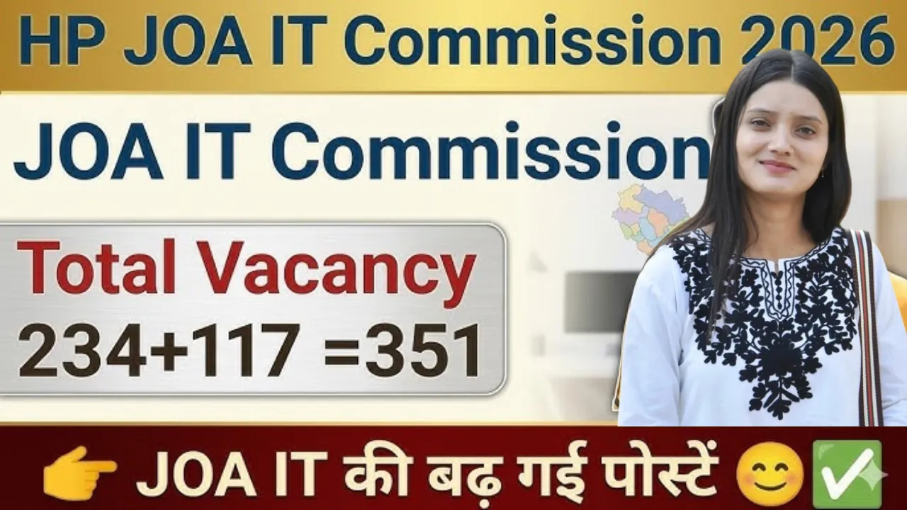 HP JOA Recruitment 2026 Notification for 351 Posts