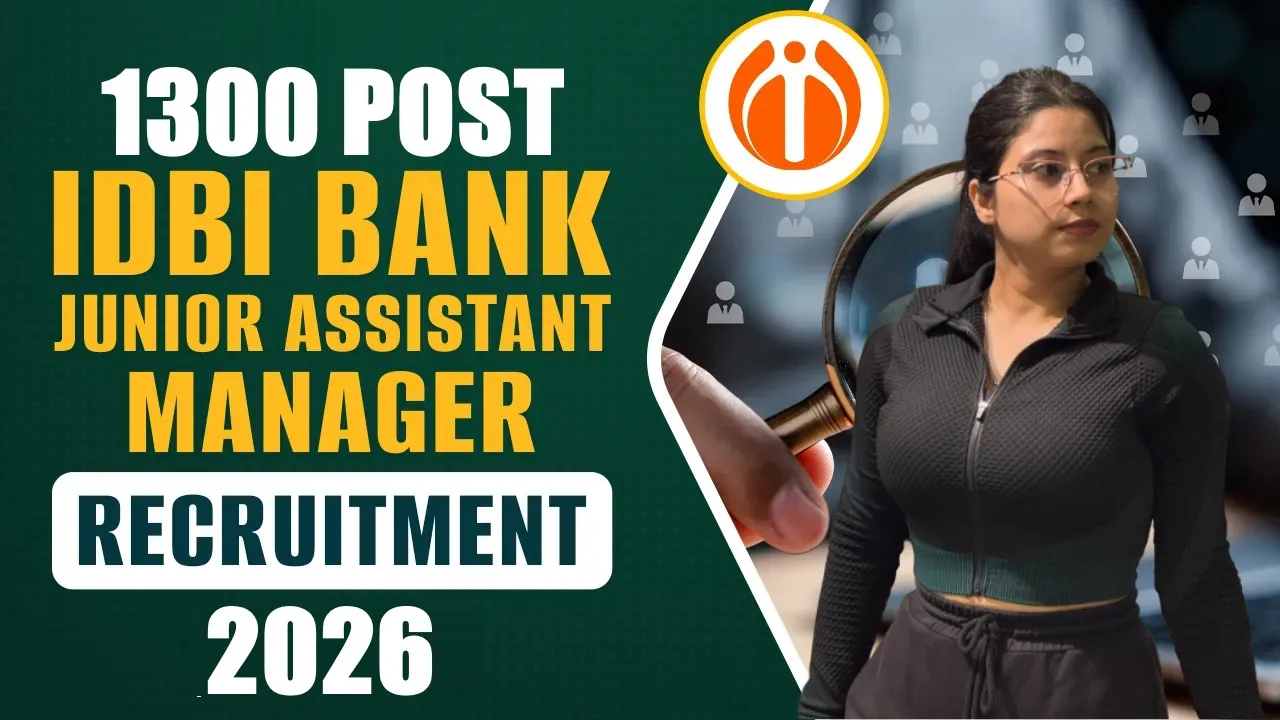 IDBI Bank Recruitment 2026 for 1300 Posts