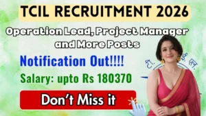 TCIL Recruitment 2026 for 22 Posts