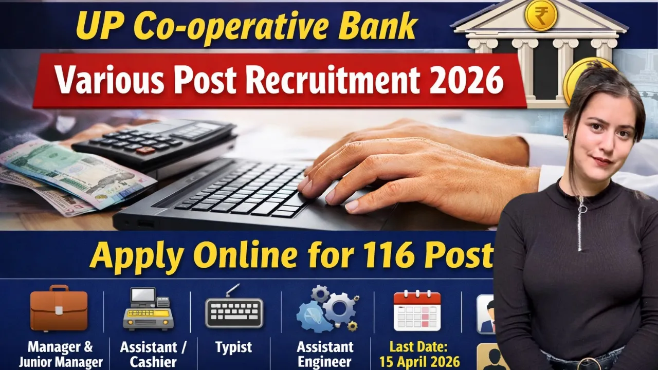 UP Cooperative Bank Recruitment 2026 for 116 Posts for Graduate