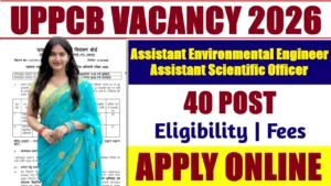 Uttar Pradesh Pollution Control Board Vacancy 2026 for 40 Posts