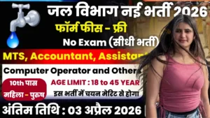 Water Department Recruitment 2026 No Exam Direct Interview