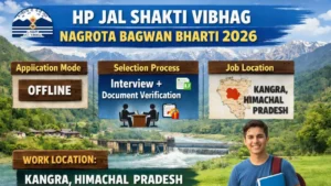 HP Jal Shakti Vibhag Nagrota Bagwan Bharti 2026 for Para Pump Operator