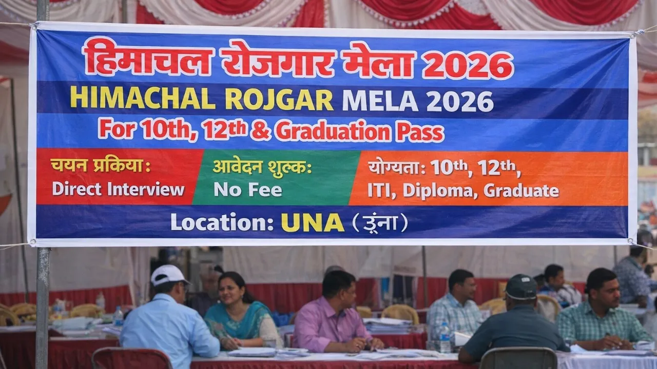 Himachal Rojgar Mela 2026 for 10th 12th & Graduation Pass