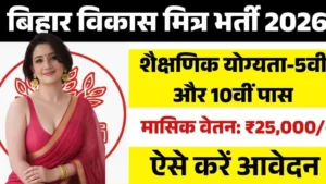 Bihar Madhepura Block Level Vikas Mitra Recruitment 2026