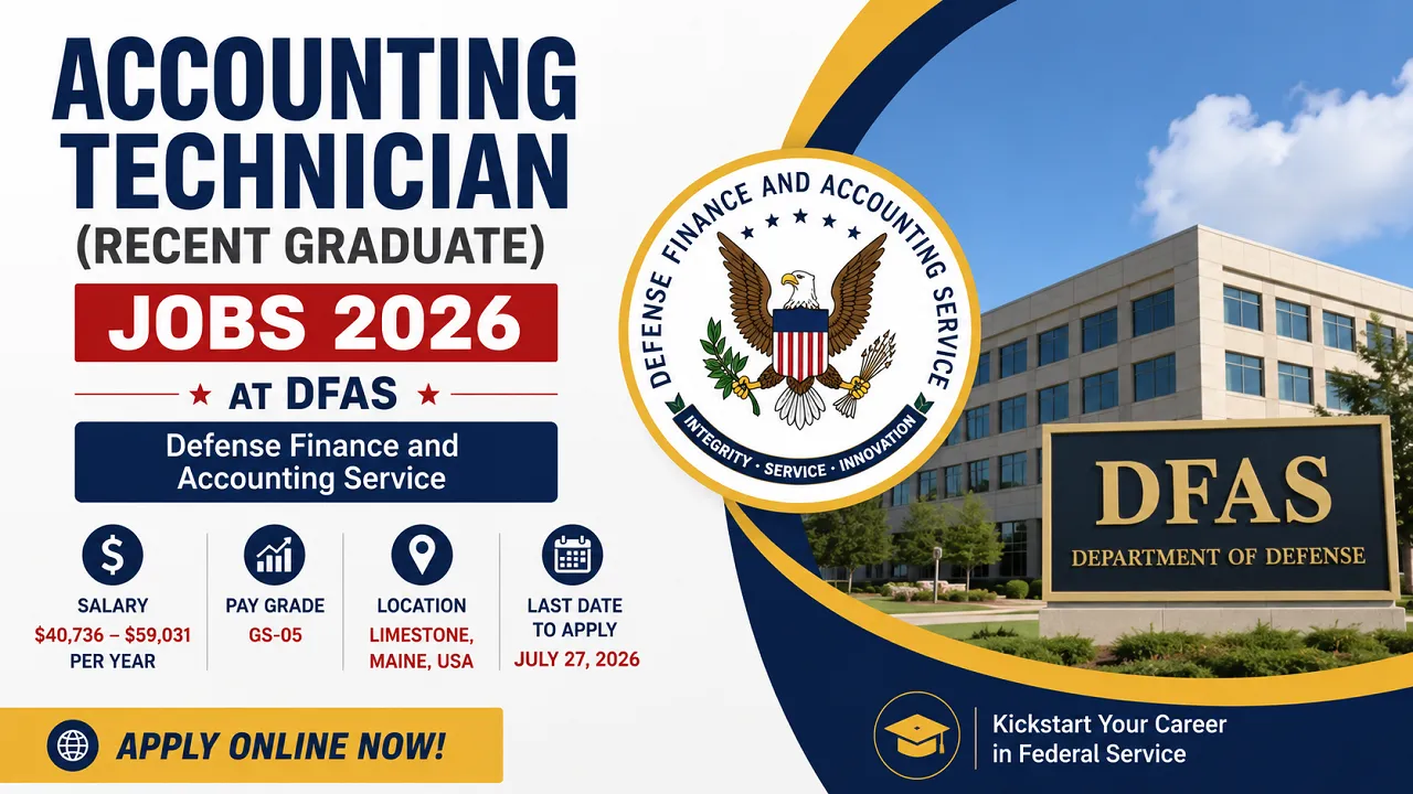 Accounting Technician (Recent Graduate) Jobs 2026 at Defense Finance and Accounting Service (DFAS) – Apply Online