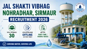 Jal Shakti Vibhag Nohradhar Sirmour Recruitment 2026 for 30 Para Staff