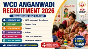 WCD Anganwadi Recruitment 2026 for 10th Pass without Exam