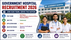 Government Hospital Recruitment 2026 for Staff Nurse